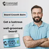 Beard Growth Balm – Adds Shine to Beard, Minimize Beard Curls, Style, Smoothes & Nourishes Beard